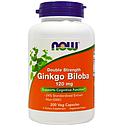 Гинкго билоба, двойной концентрации, 120 мг, 200 растительных капсул